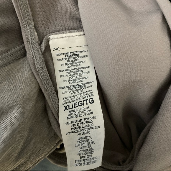 Reebok Women's Running Shorts XL Grey Athletic Lightweight Activewear Gym - Picture 6 of 9